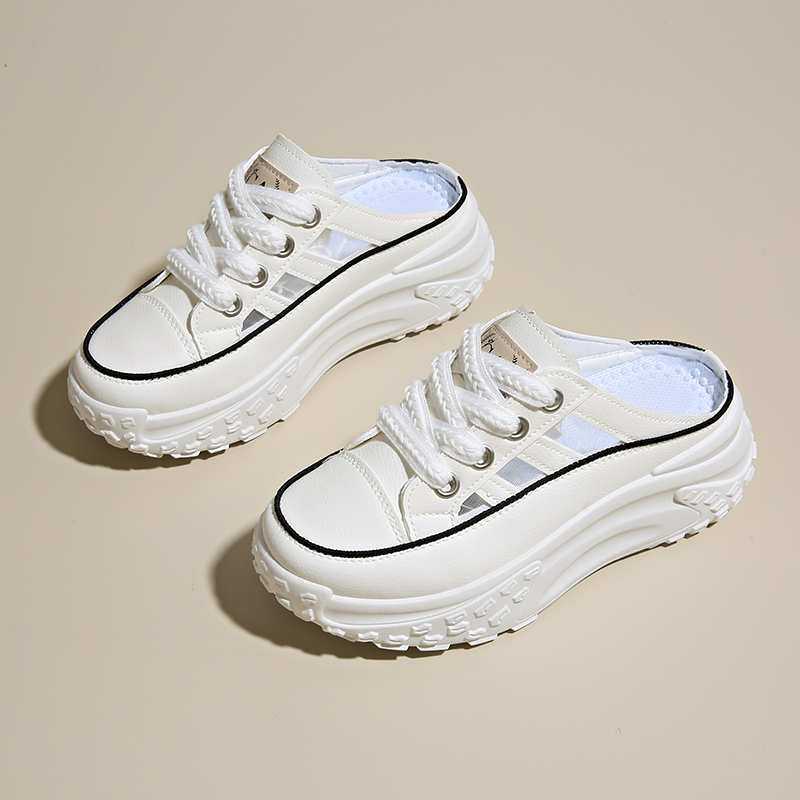 Without Strap Chamois Women's Shoes For Summer Chunky Autumn Sneakers Luxury Brand Tenia Woman Sport Hand Made High-level