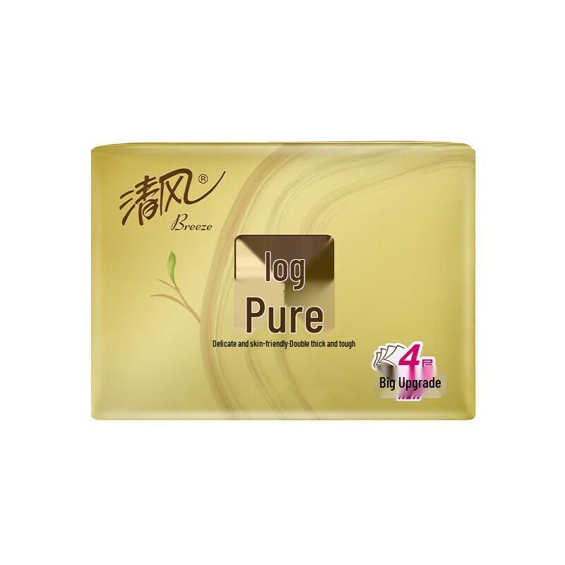 Qingfeng Original Wood Pure Gold 4-Ply Facial Tissues, 6-Pack