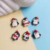 100Pcs/Lot Miniature Resin Penguin Figurines Bulk 10*15MM Mini Resin Penguin Animals Figures for Cake Topper Fairy Garden Decor