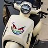 Reflektierender Laser Teufel Smiley Gesicht Motorrad Aufkleber - Wasserdicht & Auffällig