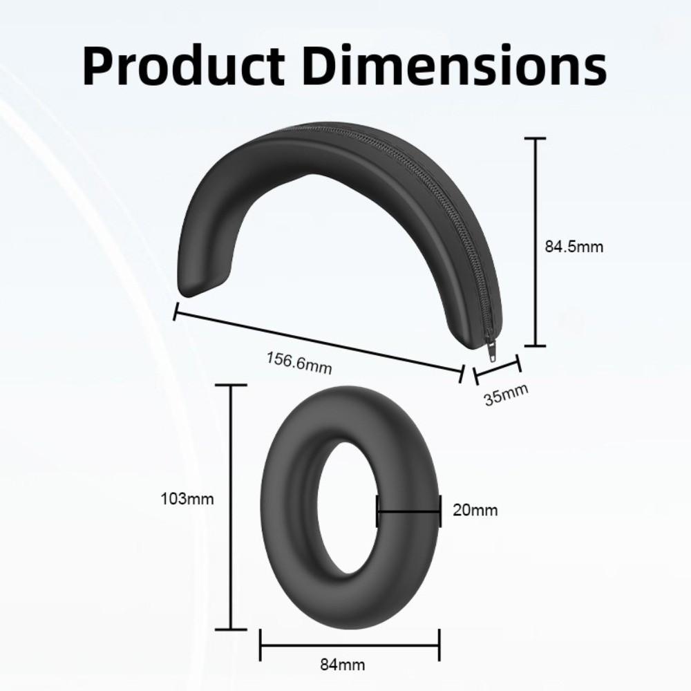 Shockproof Headbeam Sleeve Silicone Headband Protector for Sennheiser MOMENTUM 5 Wireless