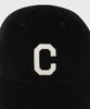 COVERNAT [Cozy Fit] C Logo Applique Corduroy Ball Cap Black