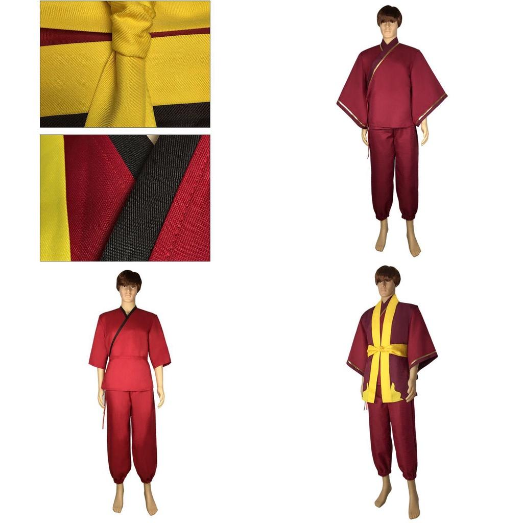 Authentic Avatar The Last Airbender Prince Zuko Cosplay Costume For Halloween Parties