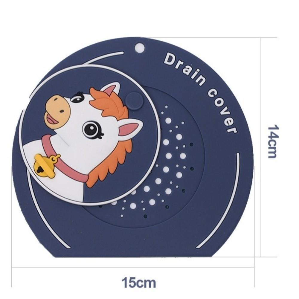 Useful Soft Floor Drain Mat Anti-Odor Hair Catcher Floor Drain Cover Anti-Blocking Sewer Filter Pad Shower Bathtub