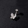 Butterfly Flower Belly Button Ring Mini Body Jewelry Sexy Belly Piercing Ring  Women Girls