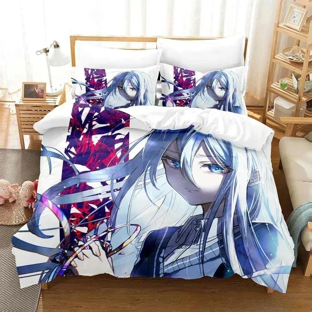Comforter 3D Anime Kawaii Girls Yoisaki Kanade Bedding Set Printed With Bed Soft Queen King Size Bedclothes Home