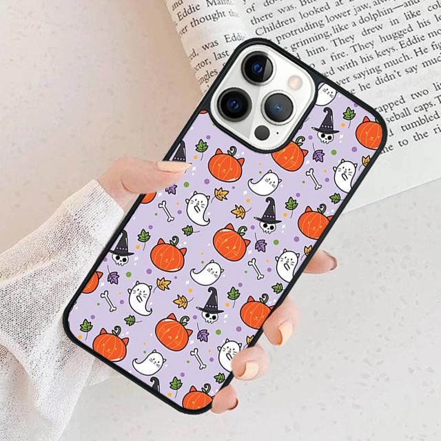 Halloween Pumpkin Horror Phone Case For iPhone 17 Air 16 pro max 15 14 plus 12 13 Soft Bumper Shell Cover coque