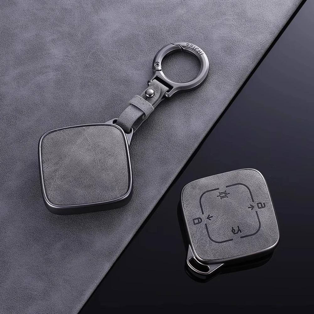 Portable Key Case for ZEEKR 001 ZEEKR X 2023 2024 Remote Car Key Cover Fob Holder Protection Shell Keyring Keychian Accessories