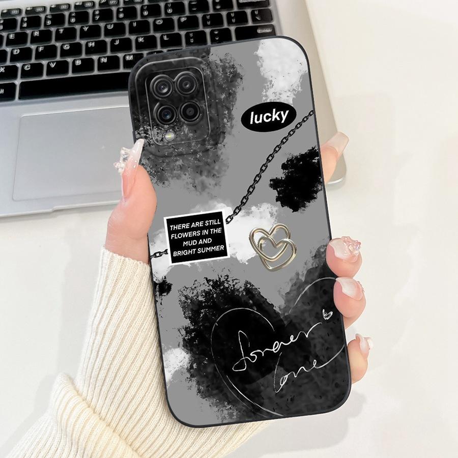 For Samsung A22 A225F 4G Phone Case Flower Painted  Proective Cover for SamsungA22 A22s a 22 S 5G Soft Silicone Funda Capa