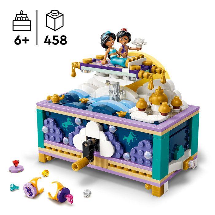 LEGO | Disney Princess 43295 La Boîte a Bijoux de Jasmine - Jeu de Construction des 6 ans