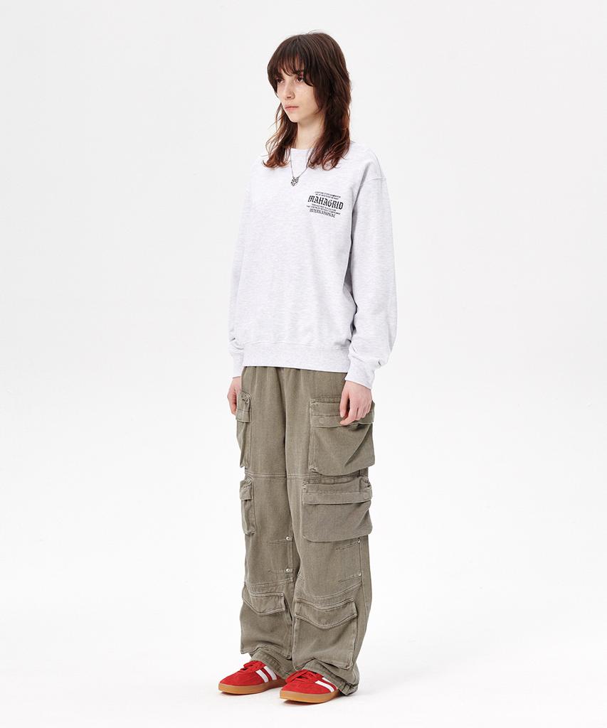 MAHAGRID Overdyed Utility Pant Khaki(Mg2Esmd110A)