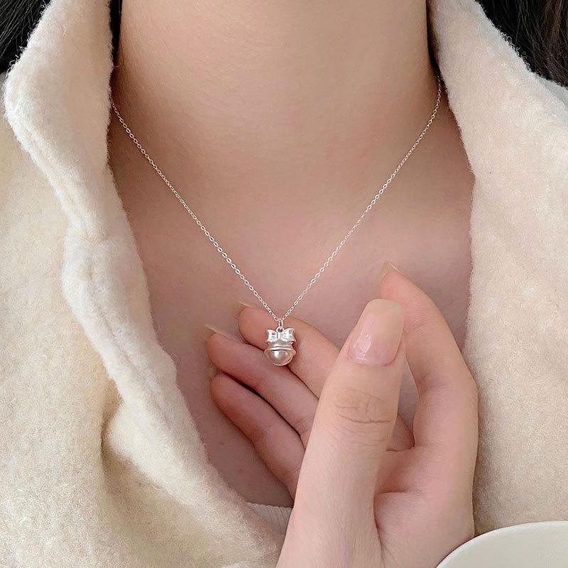 Ping An Lock Tassel Necklace Long Style Decoration Neck, New Chinese Style Elegant Temperament, Light Luxury and High-end Feeling