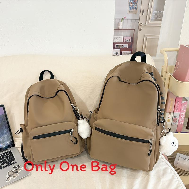 Girls Fashion Nylon Letter Backpack With Breathable Design For School And Travel