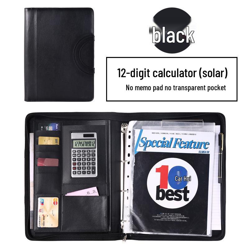 Manufacturer A4 Manager Zippered Business Ring Binder & Clipboard