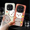 Cartoon Cute Peach Goma Shockproof Phone Case for Xiaomi Redmi Note 15 14 13 12 Pro Plus 11 11S 11T 5G Cover Anti Fall Fundas