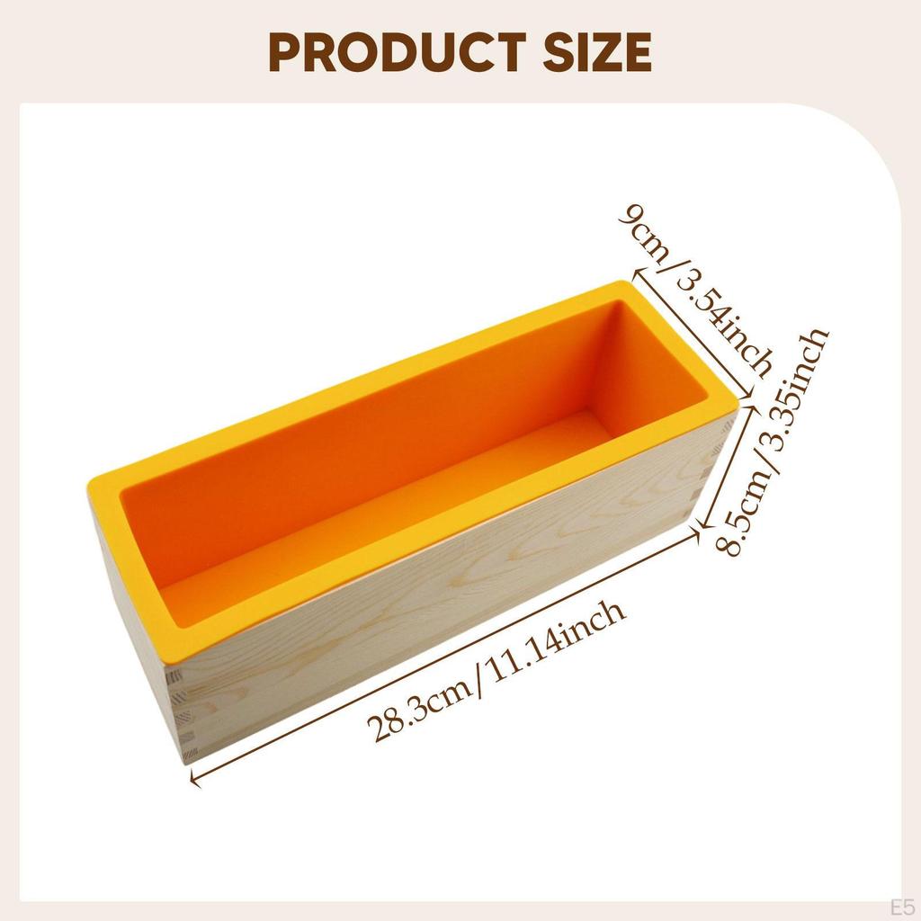 Rectangle Soap Casting DIY Making Crafts Flexible Silicone Model Loaf for