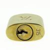 Used LOUIS VUITTON Cadena Key set No.315 metal gold padlock
