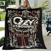 Ozzy Osbourne Retro-Druckdecken zum Warmhalten, weich und bequem, für Zuhause, Reisen, Bettdecke, Bettbezüge, Geburtstagsgeschenk