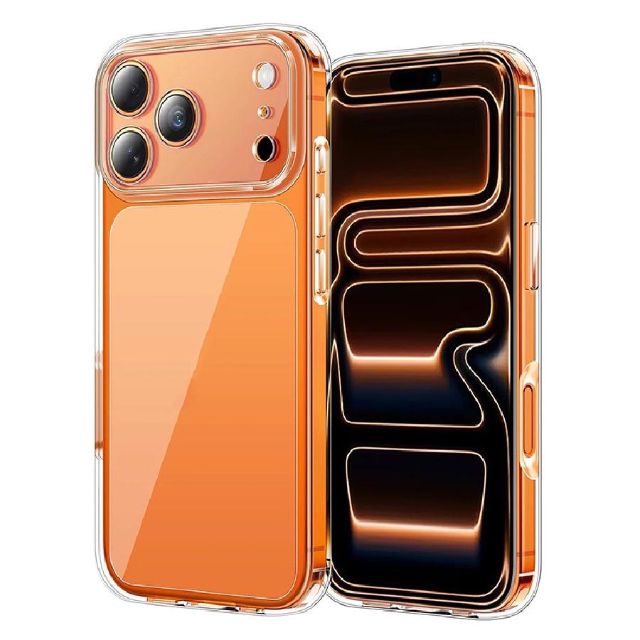 For iPhone 11 12 13 14 15 16 Air 17 Pro Max X XS XR 6 6S 7 8 Plus SE Camera Full Cover Transparent Silicone Airbag Anti Shock Phone Case Cover