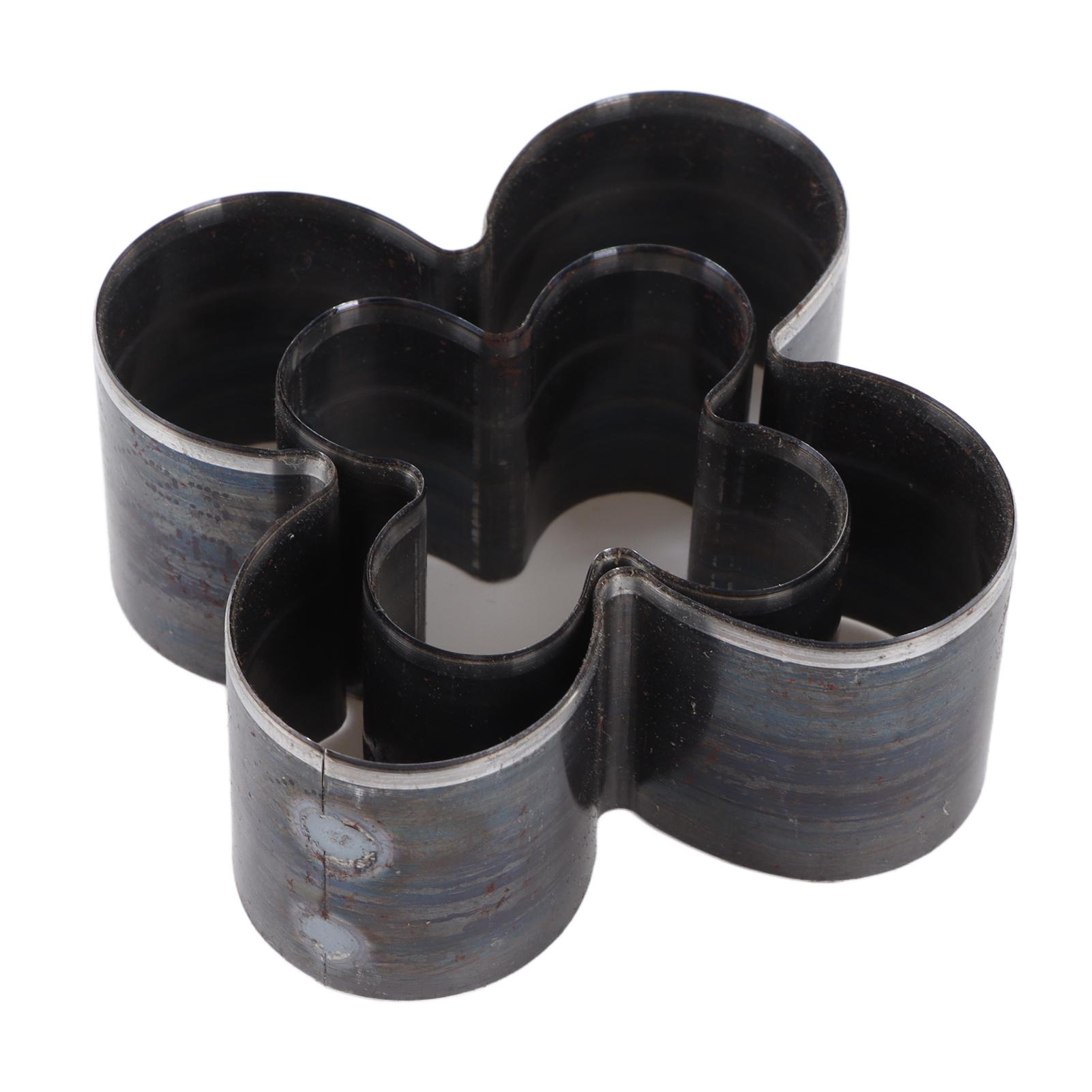 

2 шт. Режущий штамп для кожи в форме цветка, сплавная сталь, острый, форма цветка с 4 лепестками, кожаный полый пробойник