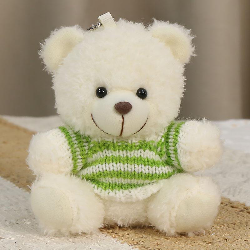 Charming Teddy Bear Keychain Plush Doll - Dressed Up Couple Backpack Ornament Gift