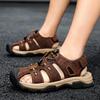 Large size beach shoes new summer breathable leather sandals men's outer bag head outdoor casual wading shoes