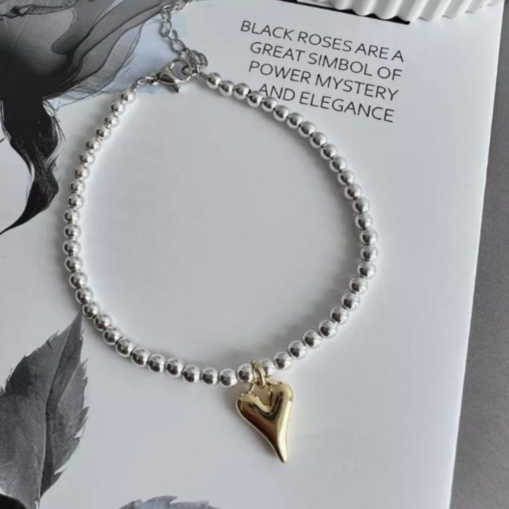 

Круглый гладкий кулон «Любовь», ретро минималистичный женский, для вечеринки, модный браслет для пары, подарок B