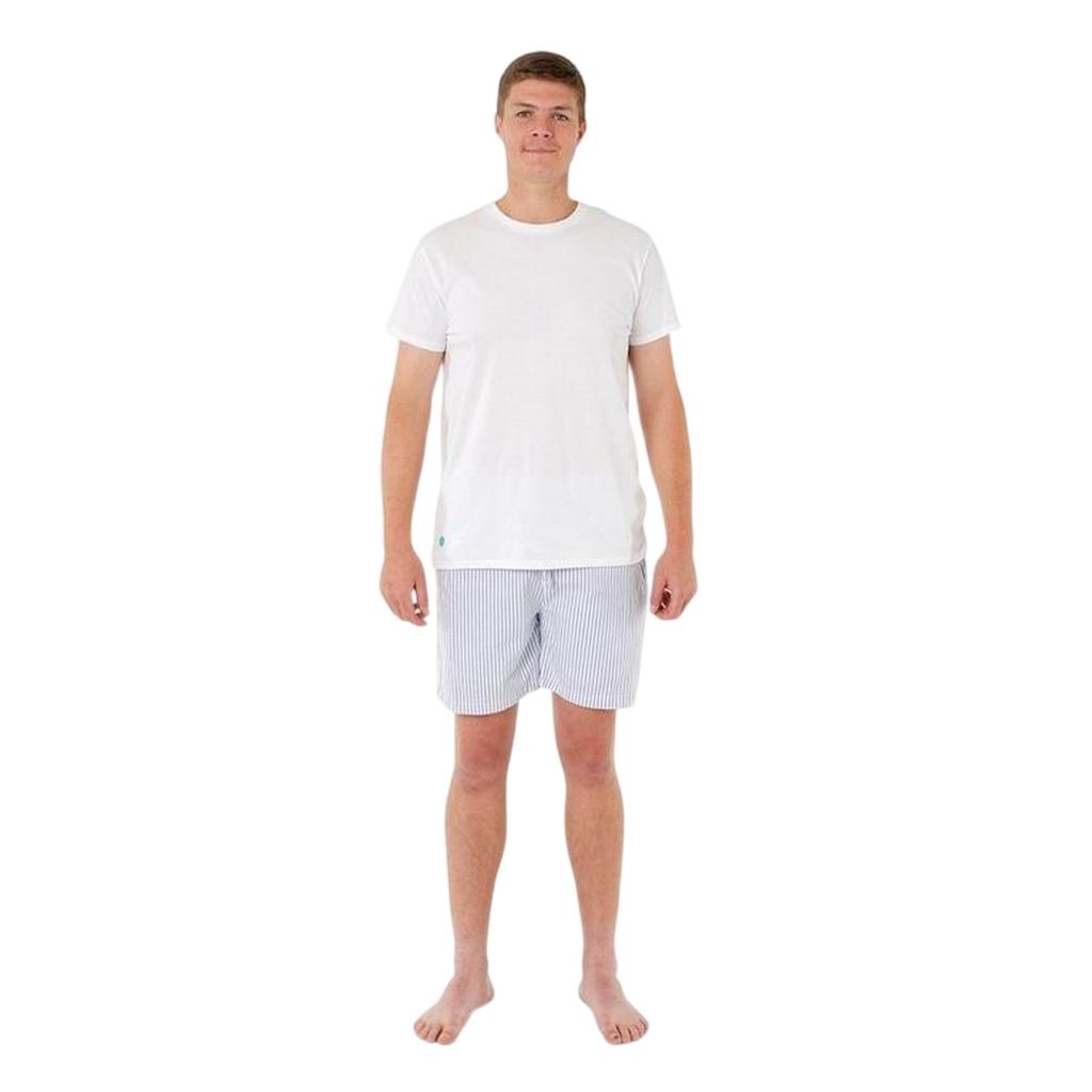 Loungers Unisex Adult Organic Cotton Striped Lounge Shorts