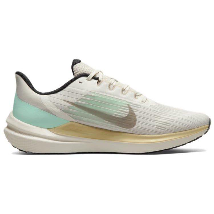 Nike Winflo 9 Breathable Support Rebound Low top Casual Training Sprint Running Shoes Men's White Green DV9121-011