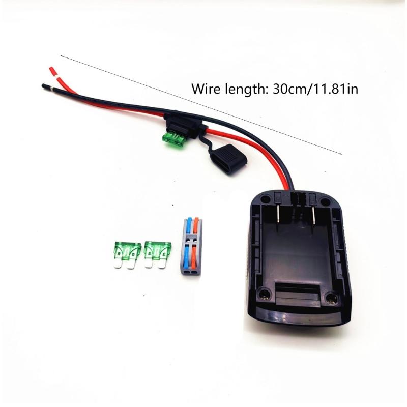 High Current Battery Converters With Safety Fuses And Heavy Duty Cable for 14.4V/18V/20V Outdoor Tool