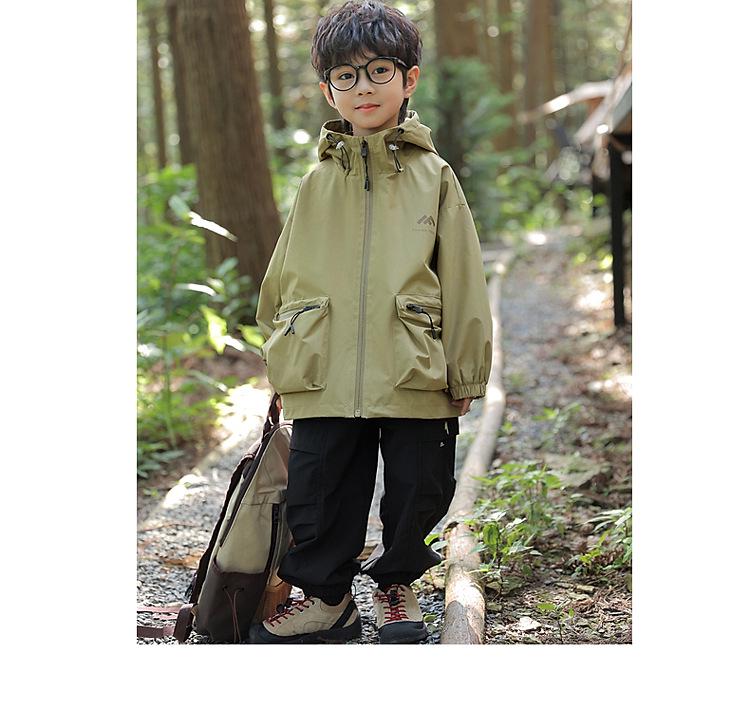2025 Frühling/Herbst Kinder Wasserdichte Windjacke für Jungen - Outdoor Bergsteigerstil