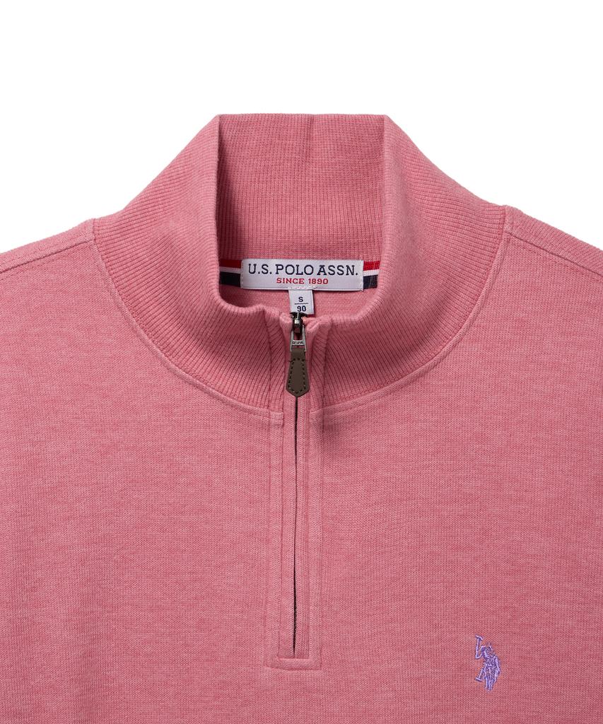 USPOLOASSN French Rib Half Neck_Pink