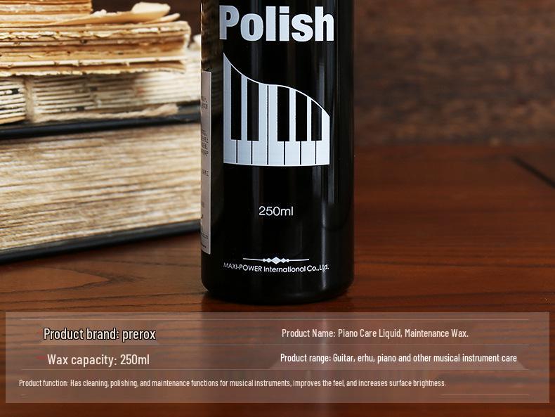 Prefox Musical Instrument Care Set: Piano, Guitar & Violin Polish and Cleaner