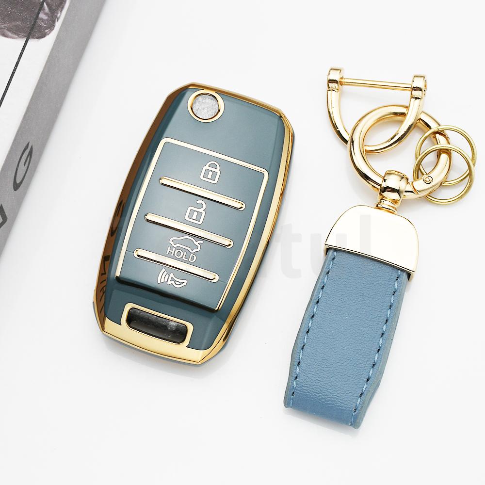 Fashion Tpu Remote Keyless Case Flip Folding Car Key Cover For Kia Ceed Sorento Cerato K2 K3 K4 K5 Sid Rio Soul Sportage