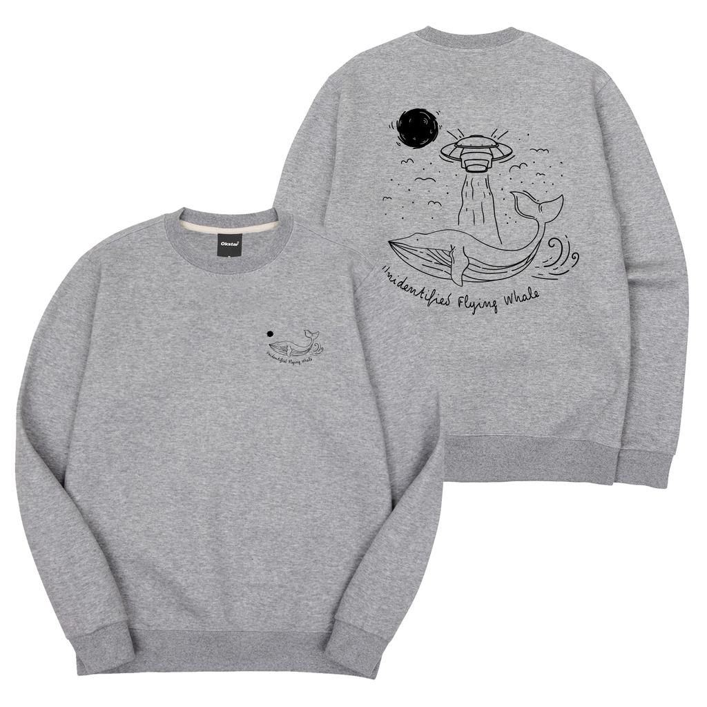 OKSTAR Spaceship Whale Double-Sided Sweatshirt (Type C)