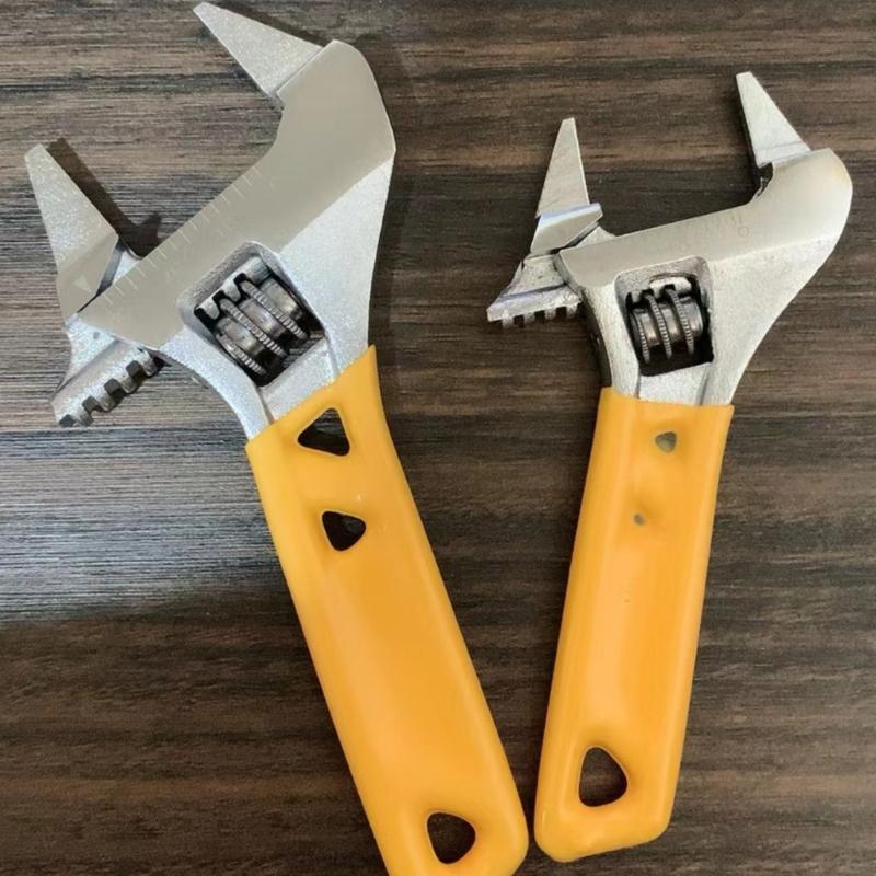 MultiPurpose Steel Spanner 20mm Most Opening Jaw Design For Tight Space With NonSlip Rubber Handle Adjustable Wrench