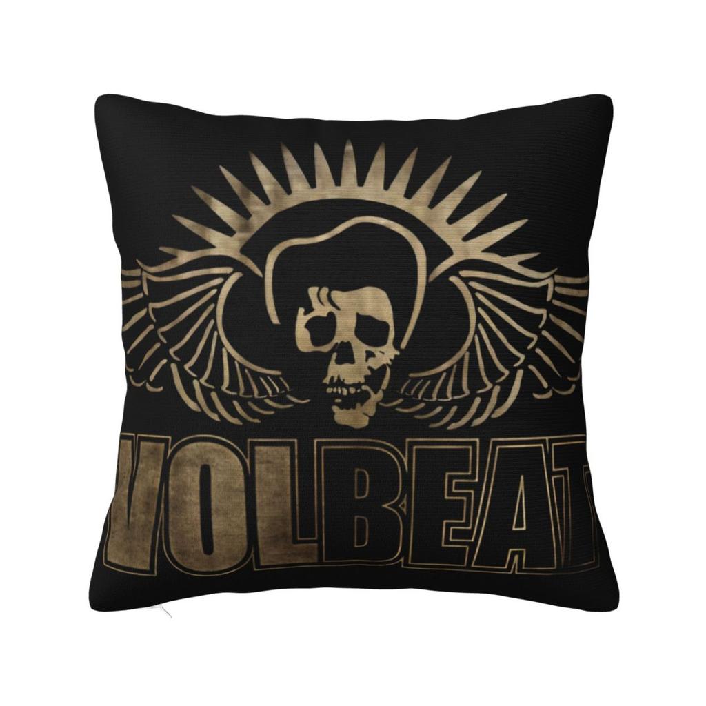 Volbeats Greatest Of All Tours Square Pillow Covers Bed Car Guitar Cushion Cover Cute Decorative Pillow Cover 40*40