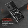 For Samsung Galaxy F06 5G/M06 5G Case with Slide Camera Lid PC+TPU Kickstand Phone Cover