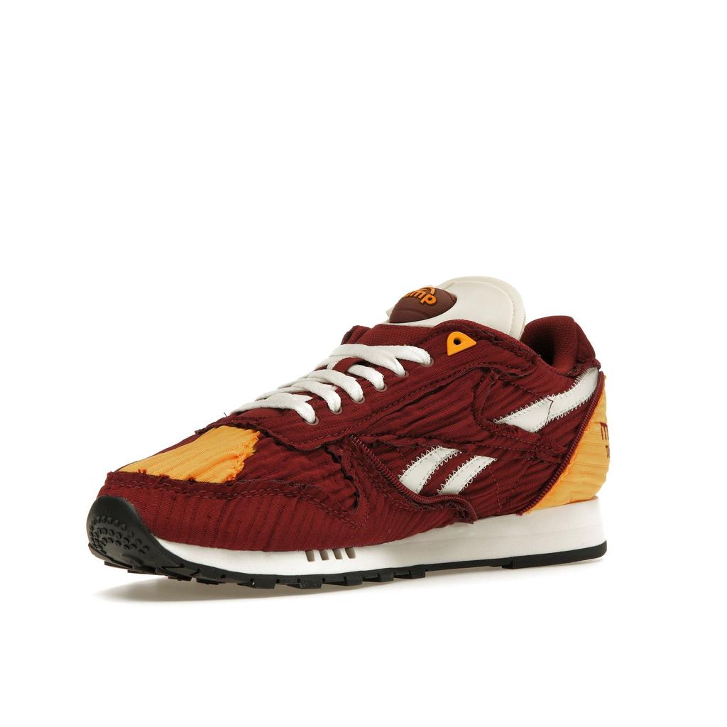 Market x Reebok Classic Leather Pump Classic Burgundy Baskets Unisexe Rouge Collegiate-Gold Craie 100069829
