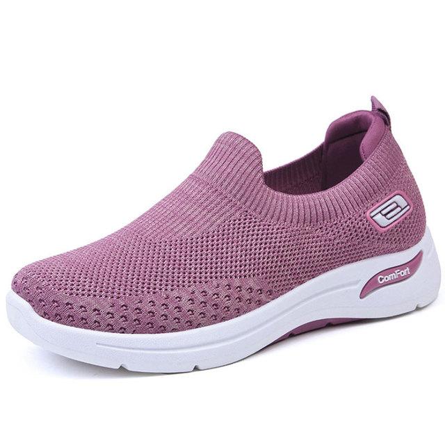 Damen Schuhtrend Frühling Damen Slipper Ballerinas Slip-On Damen Plateau Sportschuhe Lässige Sneaker Tennis Damenschuhe