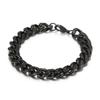 European & American Men's Fashion: Simple 316L Stainless Steel Cuban Chain Bracelet
