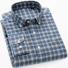 Men's Long Sleeve Washed Oxford Button-Down Shirt with Pocket, 100% Cotton Soft Comfortable Casual Fashion Spring Fall Menwear