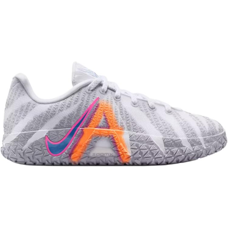 New Nike Ja Morant 3 Low top Children's Basketball Shoes Gray Orange Unisex IB4773-100