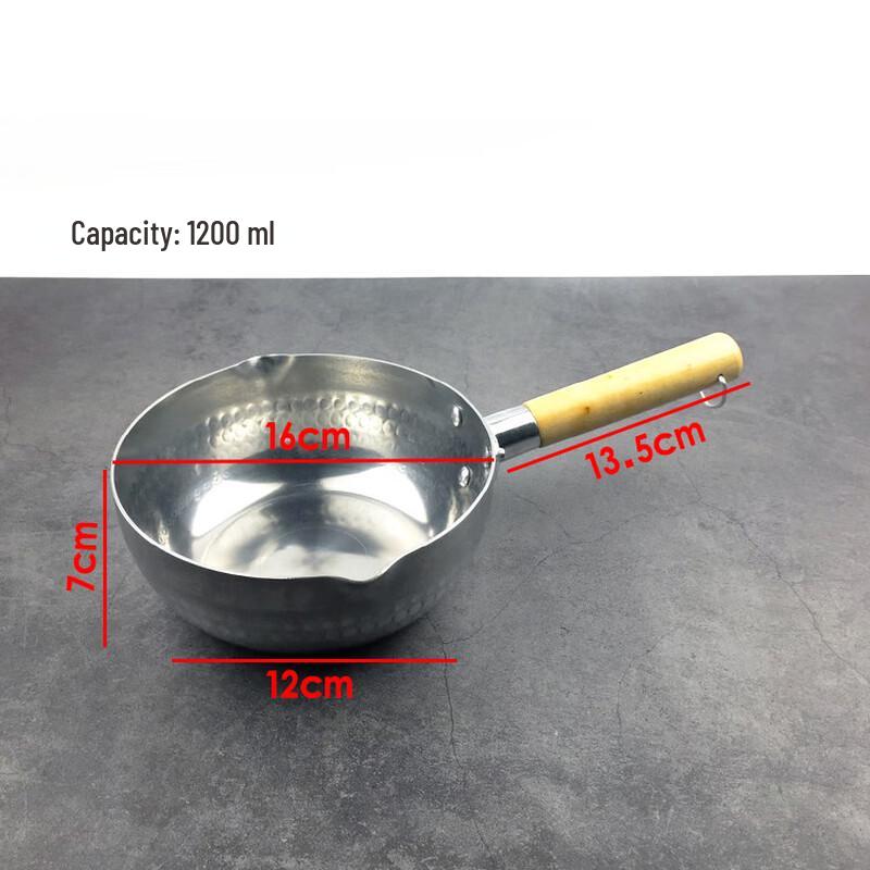 Wooden Handle Non-stick Yukihira Pot