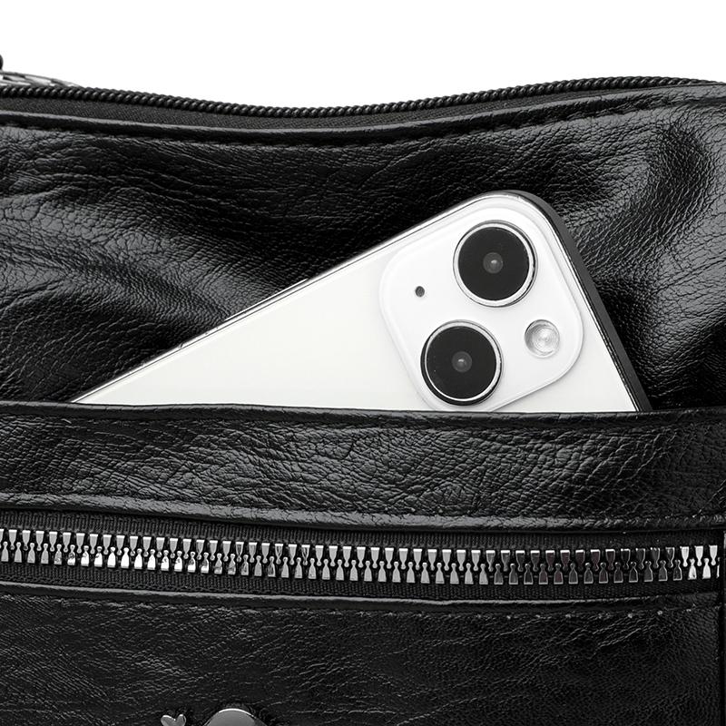 Women's Bag Soft Leather Mother Bag Shoulder Crossbody Bag