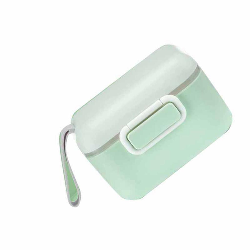 Cutie de depozitare pentru lapte praf PP Shell fără BPA Cutie portabilă pentru lapte praf pentru bebeluși cu șnur