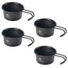 CAMPING MOON Shera Cup Black 60ml (4-Pack) BKS-050-4P