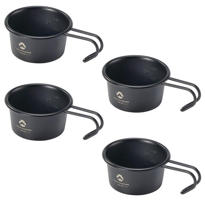 CAMPING MOON Shera Cup Black 60ml (4-Pack) BKS-050-4P