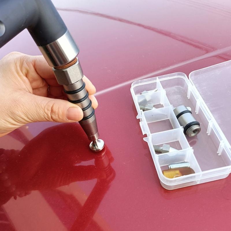 Professionelles Werkzeug zur Entfernung von Autodellen Lackfrei Werkzeug zur Korrektur von Autodellen Austauschbare Spitze für Präzise unlackierte Reparatur