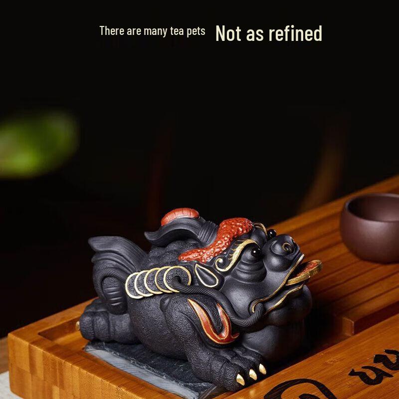Purple Clay Golden Toad Tea Pet